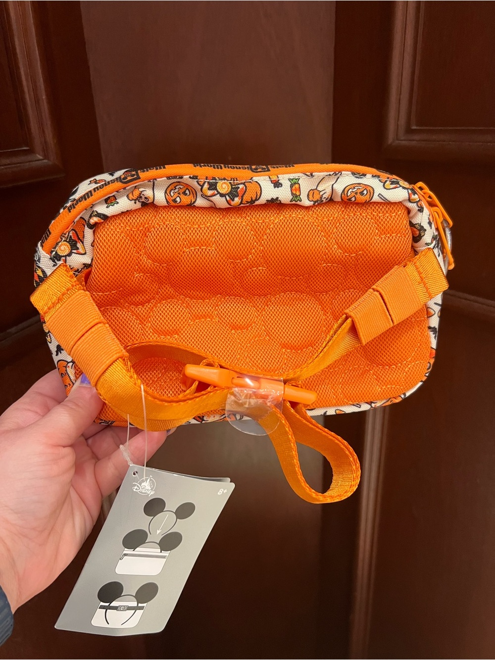 Disney Parks Mickey Minnie Mouse Pumpkin Fanny Pack Belt Bag Halloween NEW 2026 - Picture 2 of 2
